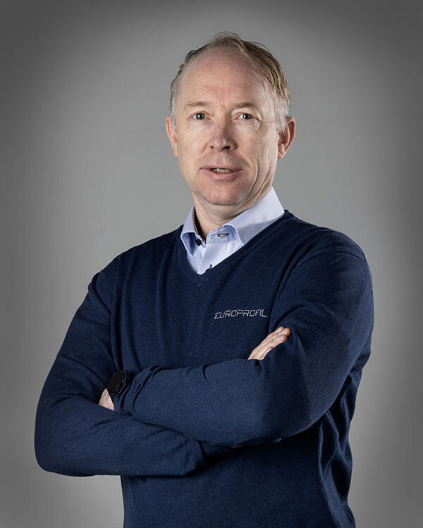 Stian Finstad, fabrikschef, Europrofil Industri (Norge).